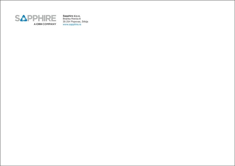 Koverta A4 - priprema sapphire