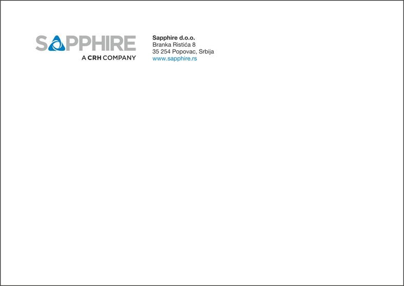 Koverta A5 - priprema sapphire