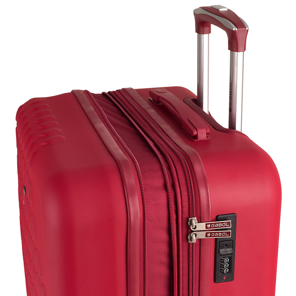 Kofer srednji PROŠIRIVI 47x67x27/30 cm  ABS 70/77,9l-3,7 kg Journey crvena