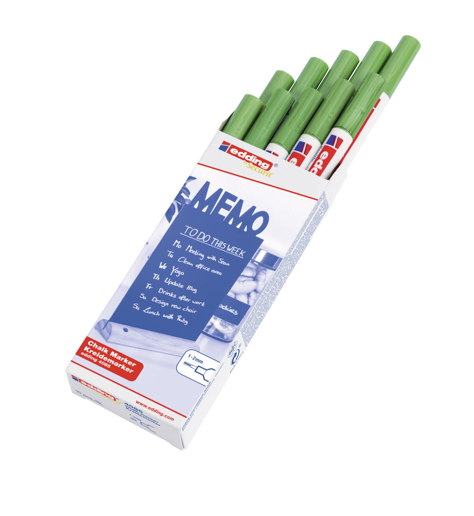 Marker za staklo CHALK MARKER E-4085 1-2mm metalik plava