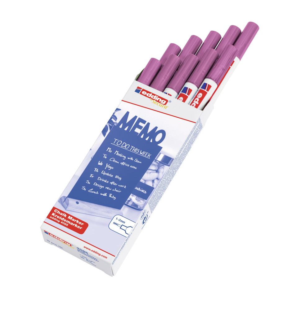 Marker za staklo CHALK MARKER E-4085 1-2mm metalik plava