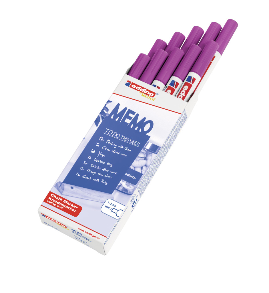 Marker za staklo CHALK MARKER E-4085 1-2mm standard roze