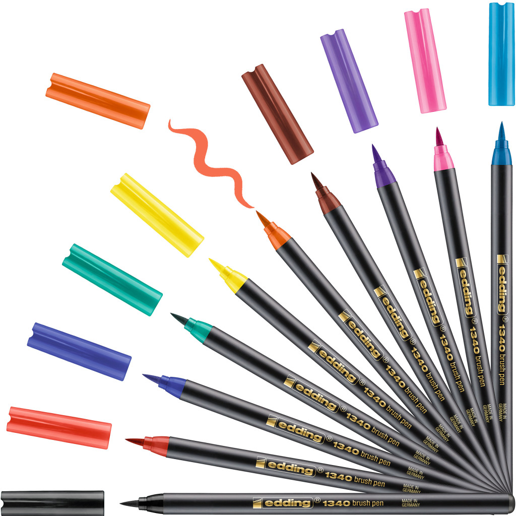 Brush flomasteri E-1340, 1-3 mm braon