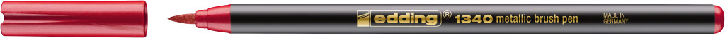 Brush flomasteri E-1340, 1-6 mm metalik crvena