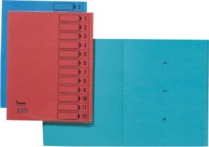 Kartonski organizer sa pregradama 1-12 crvena