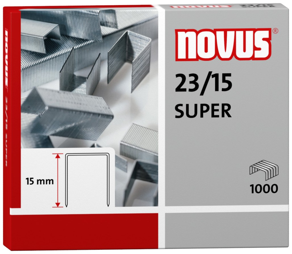 Klamerice Novus 23/15 super, 1/1000, 120 listova