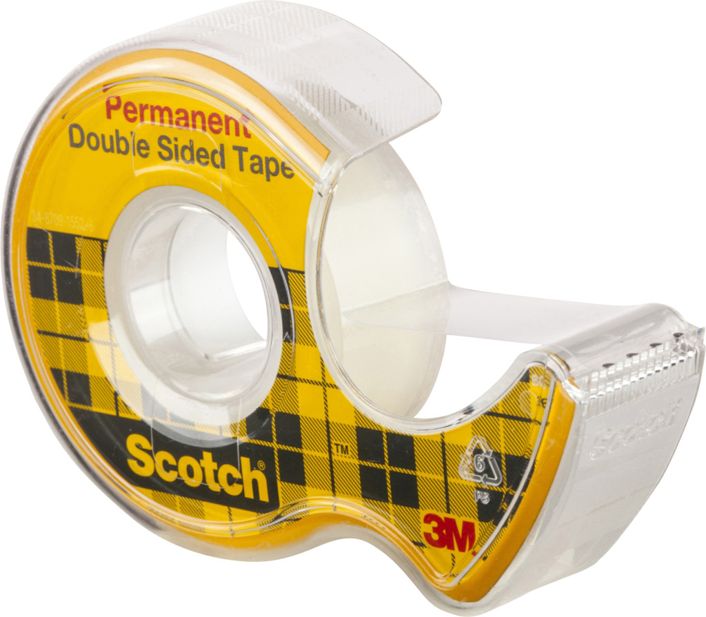 Lepljiva traka obostrana Scotch 665 na stalku, 12mm x 6,3m; 136D