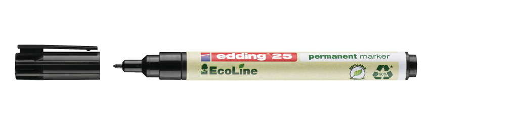 Marker permanent E-25 EcoLine 1mm, zaobljeni crna
