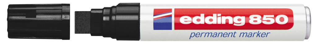 Marker permanent E-850 5-15mm, deblji, kosi vrh crna