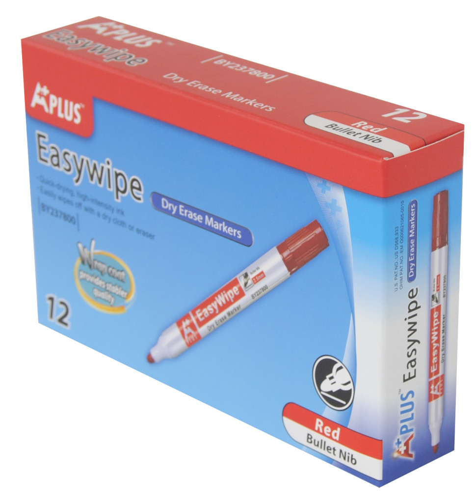 Marker za belu tablu easyWipe BY237800 3 mm crvena