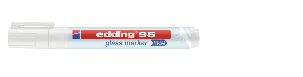 Marker za staklenu tablu E-95 1,5-3mm, zaobljeni bela