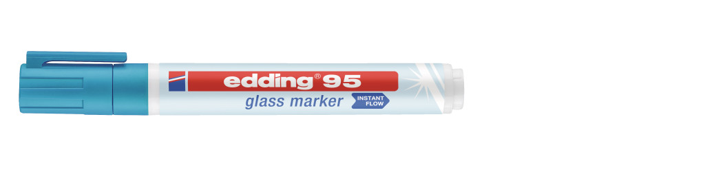 Marker za staklenu tablu E-95 1,5-3mm, zaobljeni svetlo plava