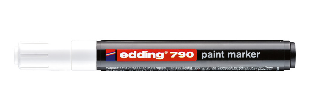 Paint marker E-790 2-3mm bela