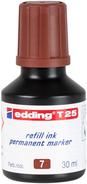 Refil za markere E-T25, 30ml braon