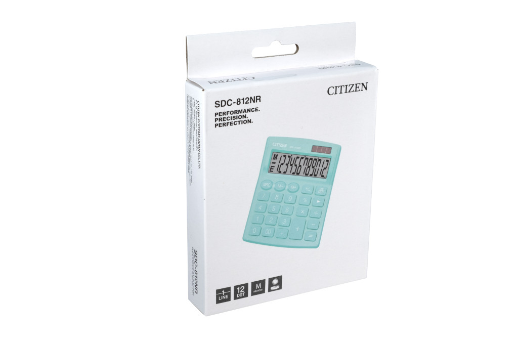 Stoni kalkulator CITIZEN SDC-812 color, 12 cifara zelena Stoni kalkulator CITIZEN SDC-812 color, 12 cifara zelena