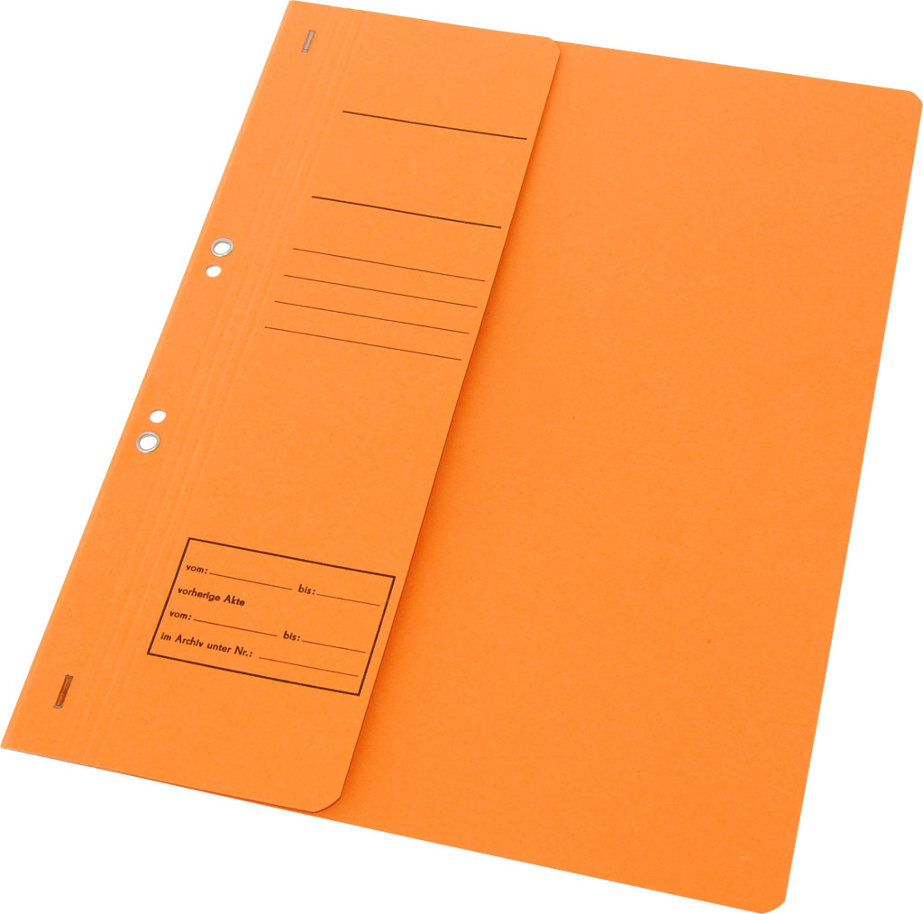 Fascikle za registrator  A4, skraćena korica narandžasta