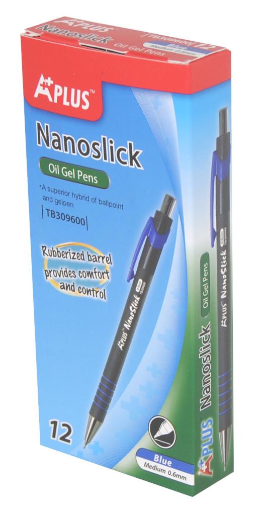 Hemijska olovka NanoSlick TB309600  0,6 mm, oil ink crna
