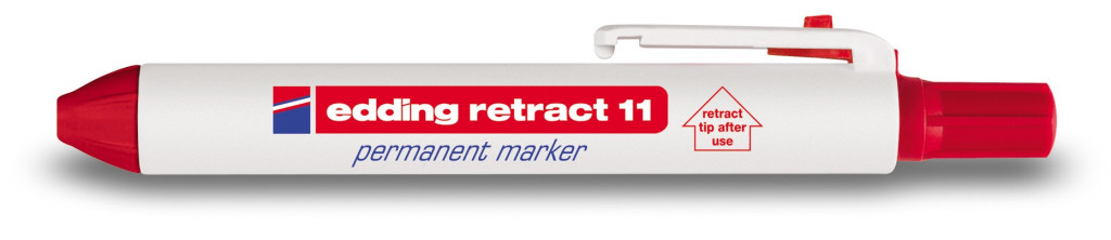 Permanent marker E-11 Retract 1,5-3mm plava
