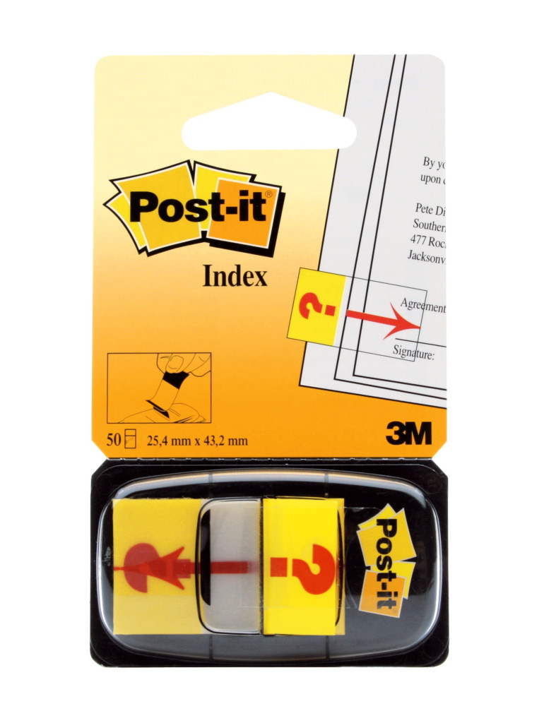 Post-it index "Question Mark", 50 listića, 25,4x43,2mm 680-32R