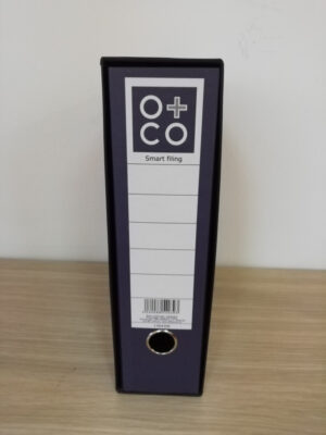 Registrator A4 normal sa kutijom  LUX O+CO „Smart filing“ tamno plava