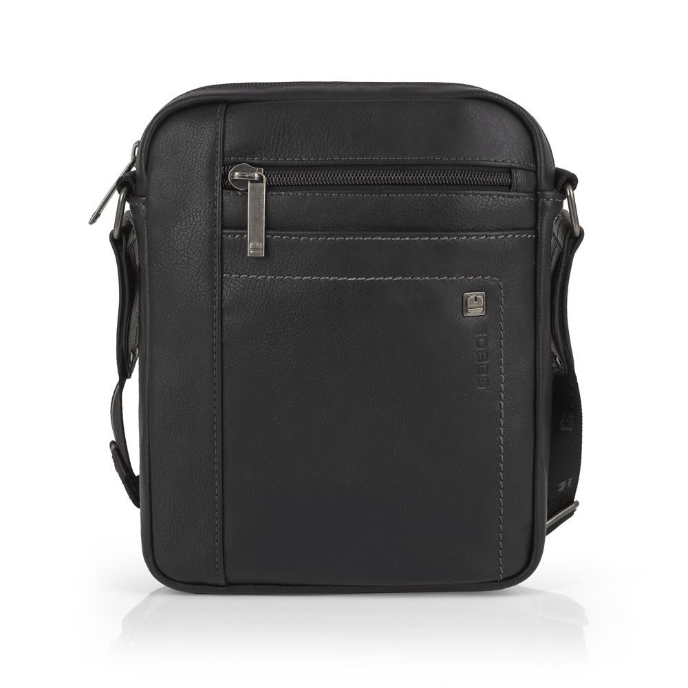 Torbica na rame muška 19x24x6 cm Borneo crna