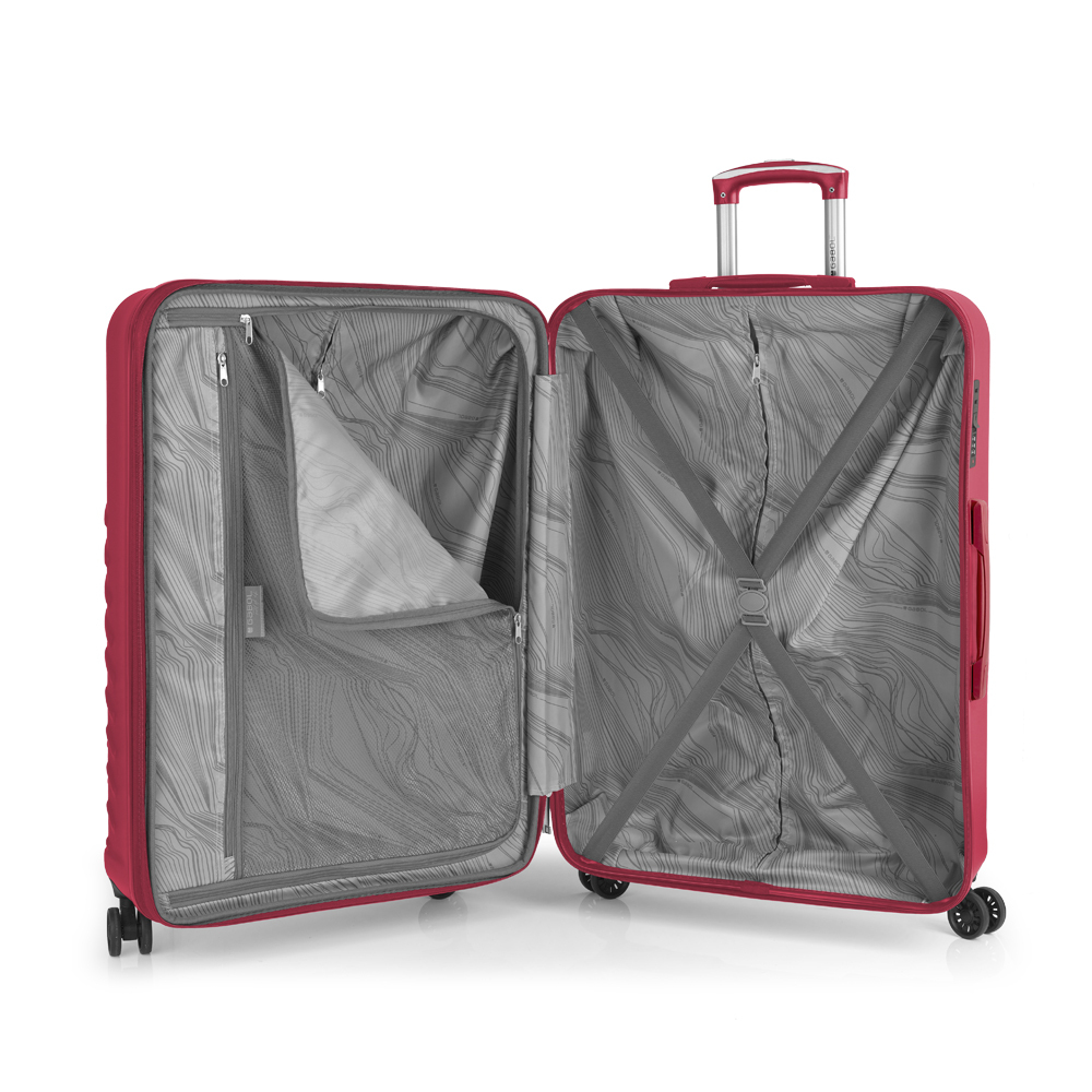 Kofer veliki PROŠIRIVI 54x76x30/33 cm  ABS 105,6/134,5l-4,7 kg Journey crvena