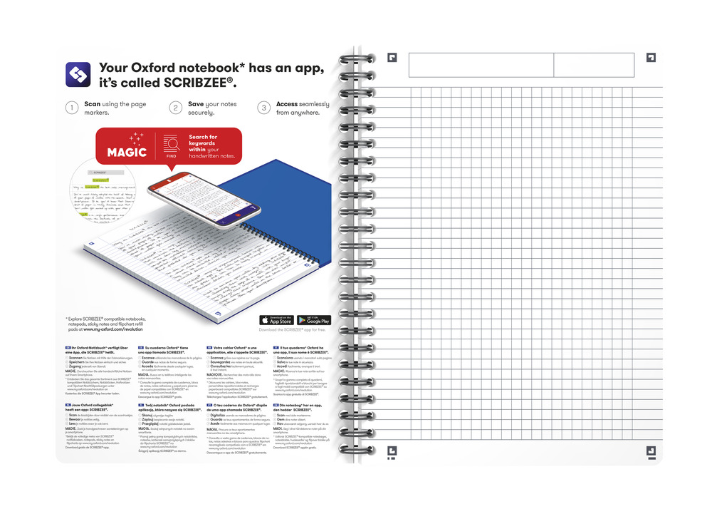 Sveska Oxford Office Essentials A5 kvadratići