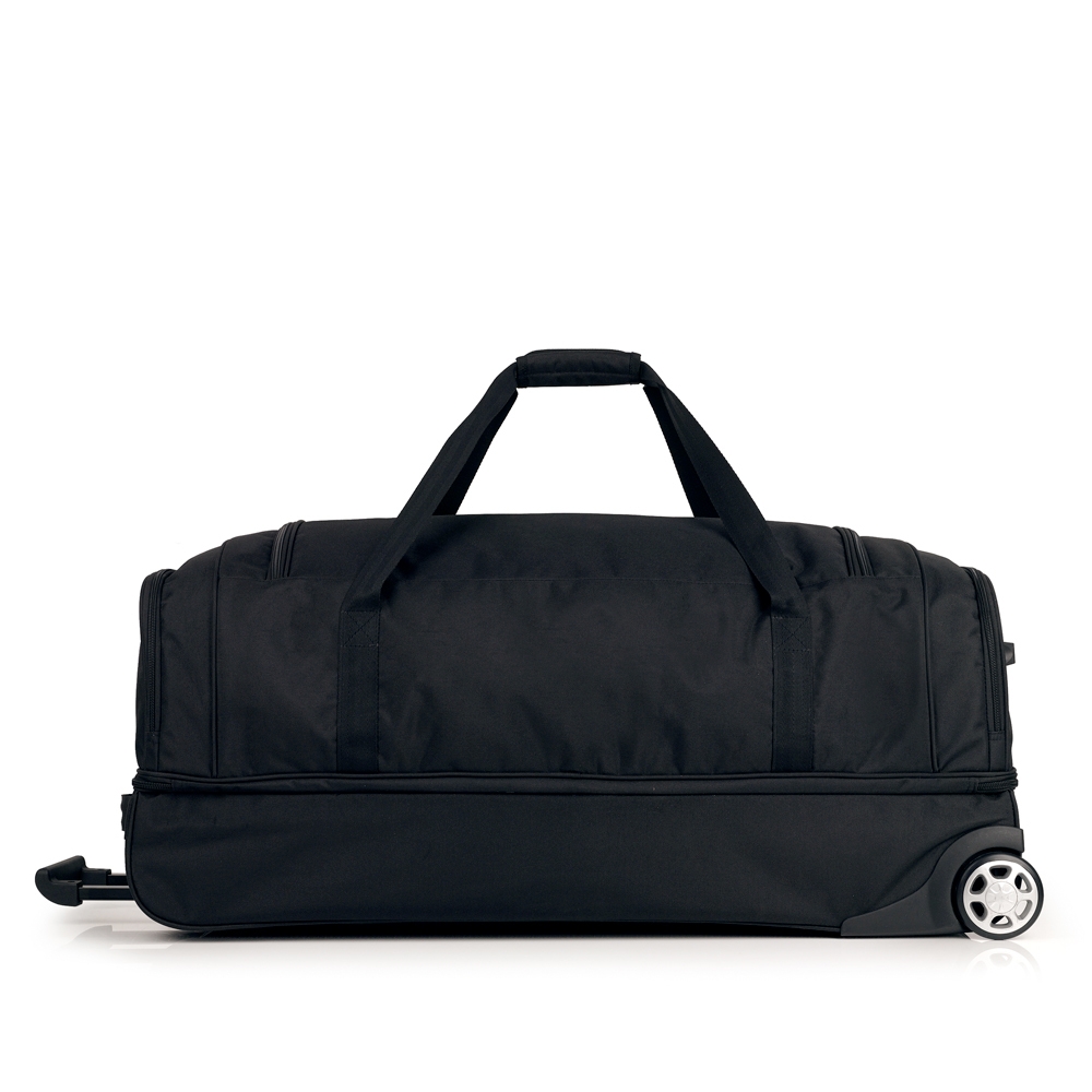 Torba putna sa točkićima 2 odeljka 83x39x36 cm eko tekstil 116l/3,4 kg Week Eco crna