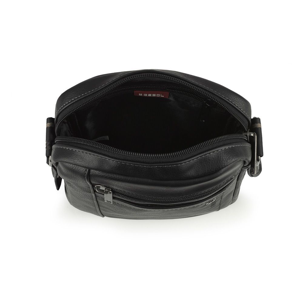 Torbica na rame muška 19x24x6 cm Borneo crna