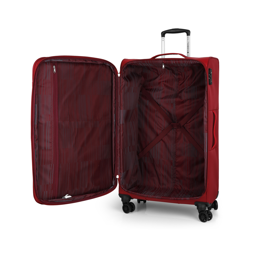 Kofer veliki 47x79x28 cm  polyester 91l-3 kg Cloud extra light crvena