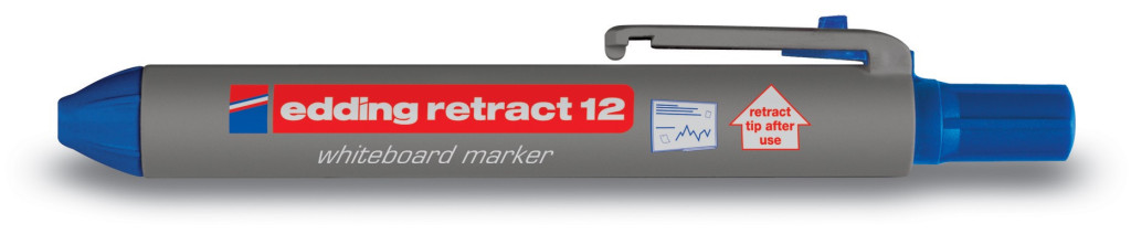 Marker za belu tablu E-12 Retract 1,5-3mm plava