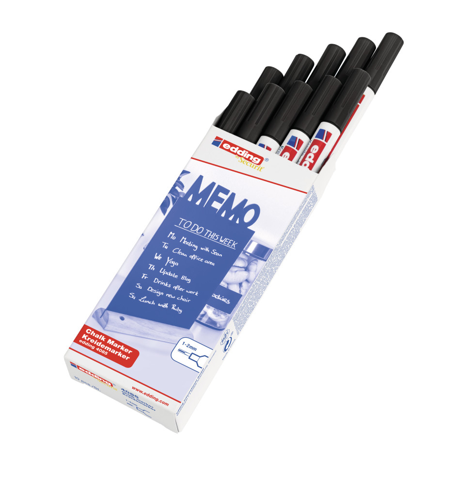 Marker za staklo CHALK MARKER E-4085 1-2mm standard crna