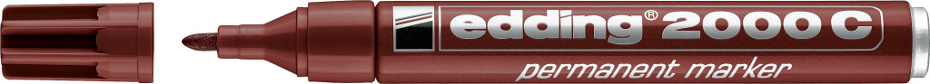 Permanent marker Edding E-2000 C 1,5-3mm braon