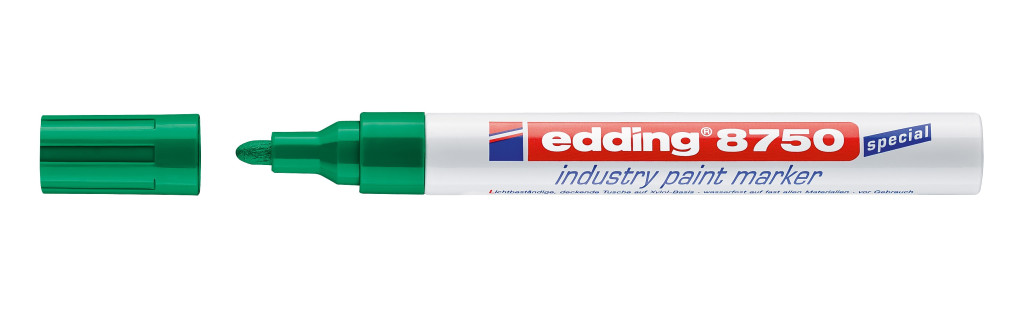 Industrijski paint marker E-8750 2-4mm zelena