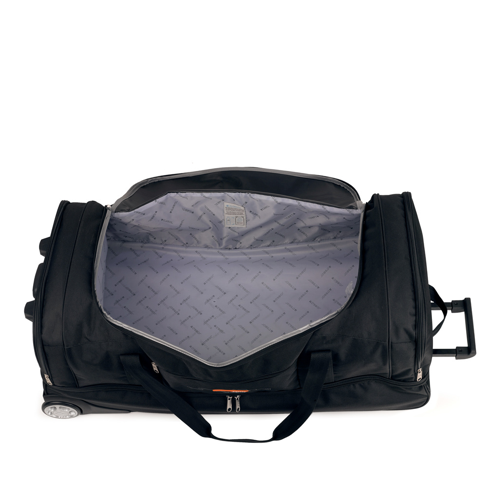 Torba putna sa točkićima 2 odeljka 83x39x36 cm eko tekstil 116l/3,4 kg Week Eco crna