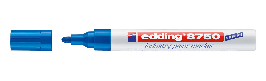 Industrijski paint marker E-8750 2-4mm plava