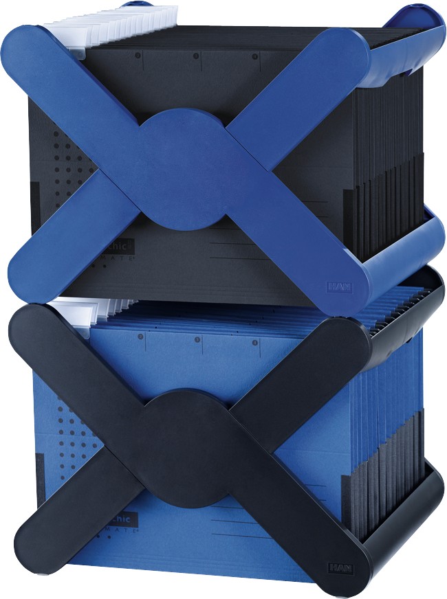 Stalak za viseće fascikle X-Cross plava