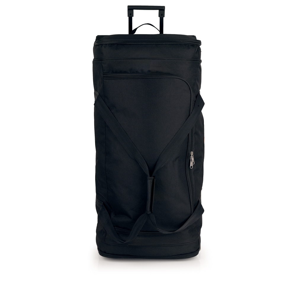 Torba putna sa točkićima 2 odeljka 83x39x36 cm eko tekstil 116l/3,4 kg Week Eco crna