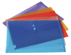 Fascikla pismo A4, providna transparent plava