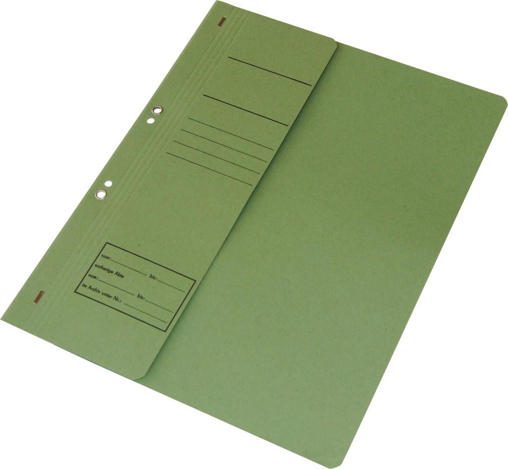 Fascikle za registrator  A4, skraćena korica zelena