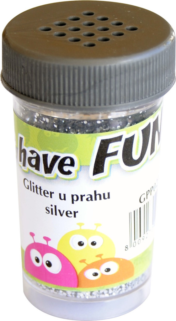 Glitter u prahu 1/1 srebrna