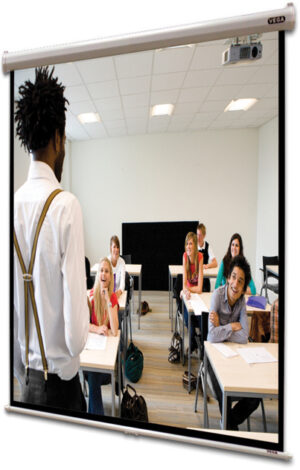 Platno za projekcije zidno 16:9, 133×236 cm Neptun (54X96″ manual)