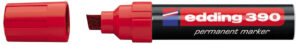 Marker permanent 390 4-12mm, deblji, kosi vrh crvena