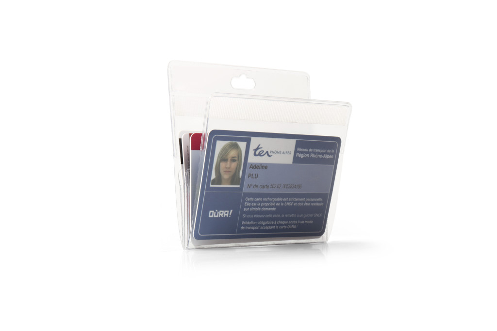Multibadge holder za 4 ID kartice - 93x94 mm 1/10 transparent
