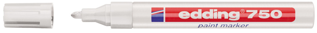Paint marker E-750 2-4mm bela