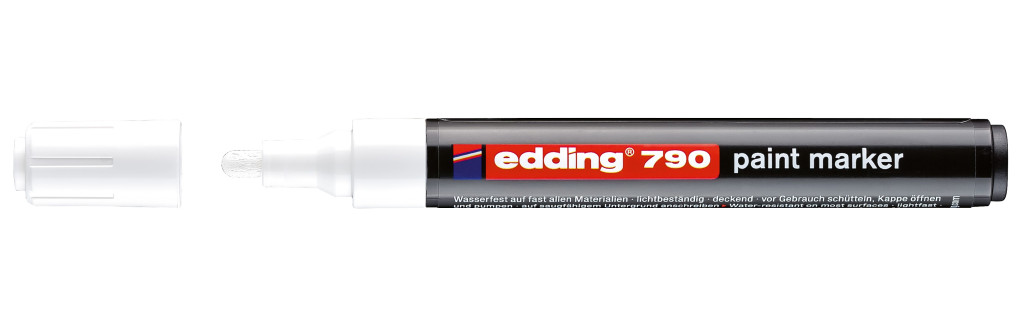 Paint marker E-790 2-3mm bela