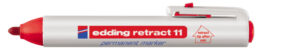 Permanent marker E-11 Retract 1,5-3mm crvena