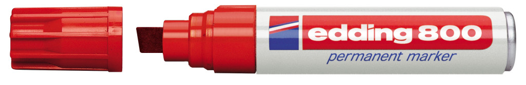 Permanent marker Edding E-800 4-12mm crvena