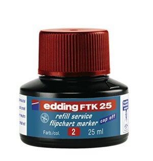 Refil za flipchart markere E-FTK 25, 25ml crvena