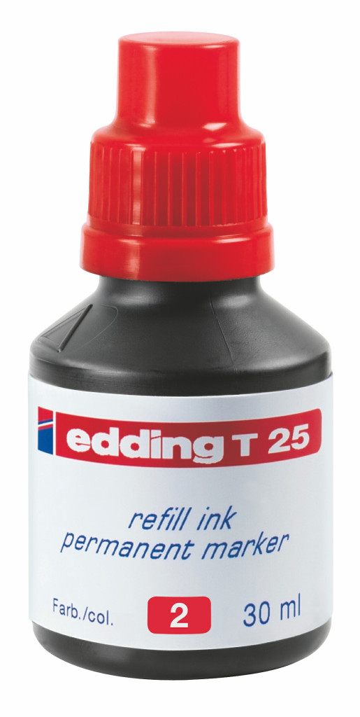 Refil za markere E-T25, 30ml crvena